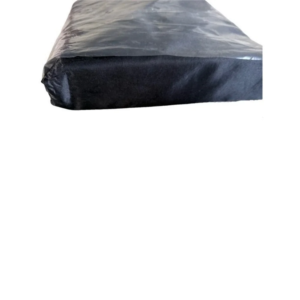 Pothuiny Black Satin Polyester Duvet Sheet 4‎ Pillow Cases Full Double Bed  Goth